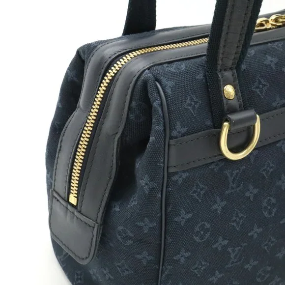 Louis Vuitton Navy Monogram Satchel - Picture 6 of 12